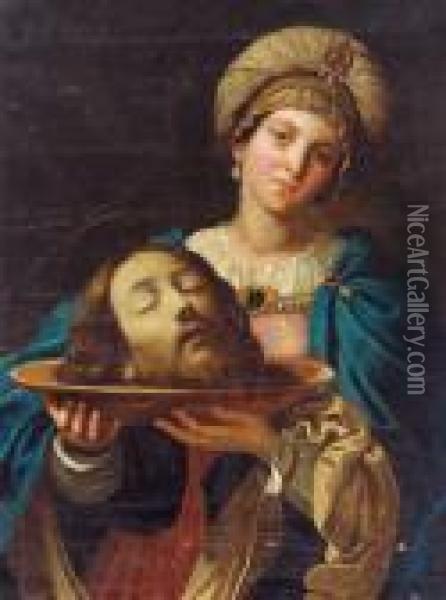 Salome Con La Testa Di San Giovanni Battista Oil Painting - Guido Reni
