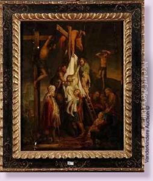 La Descente De Croix Oil Painting - Gerbrand Van Den Eeckhout