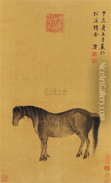 Horse Oil Painting -  Qian Li