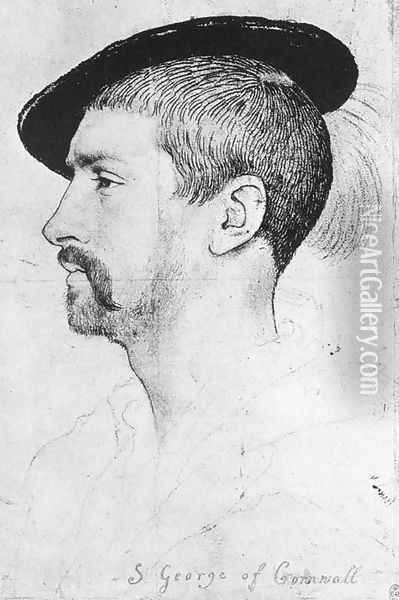 Simon George of Quocote 1536 Oil Painting - Hans Holbein the Younger