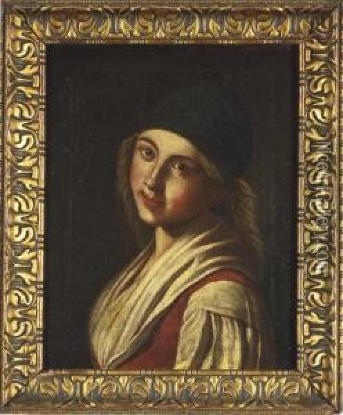Ritratto Di Fanciulla Oil Painting - Pietro Antonio Rotari