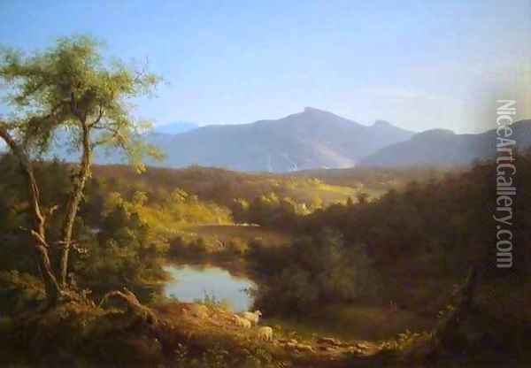 View Near the Village of Catskill Oil Painting - Thomas Cole