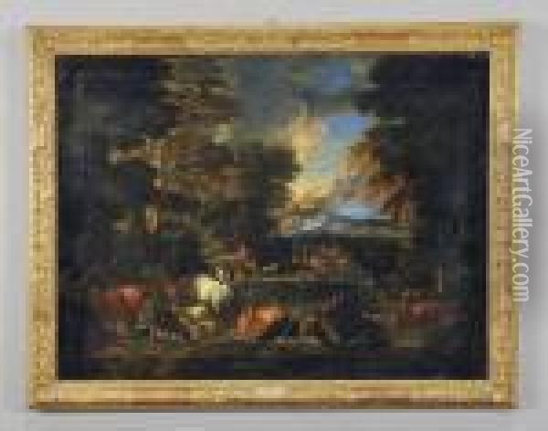 Adamo Da 
Il Nome Agli Animali Oil Painting - Pieter the Younger Mulier