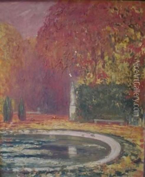 Le Parc De Versailles En Automne Oil Painting - Pierre Amedee Marcel-Beronneau