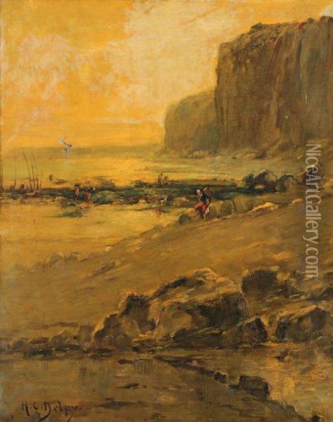 Le Bord De Mer Oil Painting - Hippolyte Camille Delpy