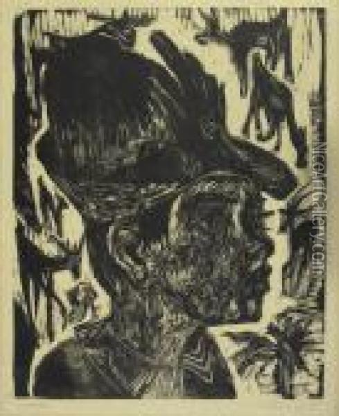 Ziegenhirt Oil Painting - Ernst Ludwig Kirchner