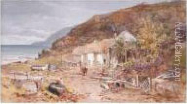 The Fisherman's Cottage Oil Painting - Charles Branwhite