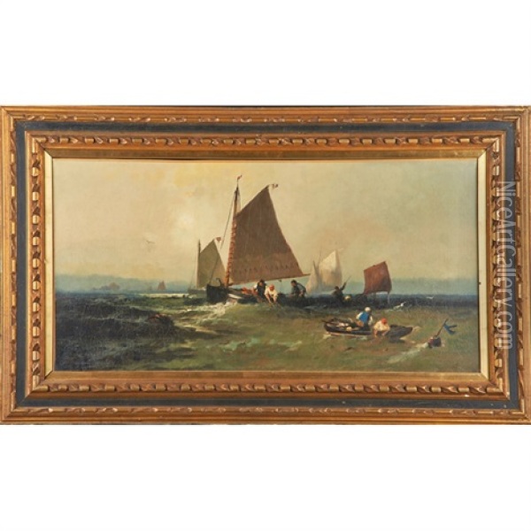 On The Fishing Banks Oil Painting - Franklin Dullin Briscoe