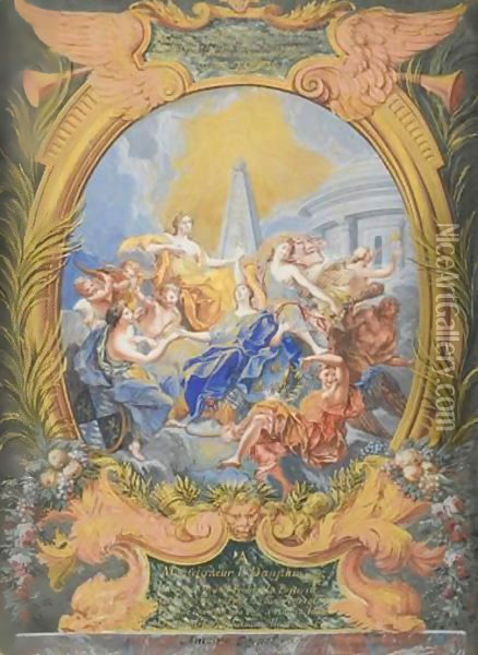 L'Allegorie Au Mariage De Monseigneur Le Dauphin Oil Painting - Antoine Coypel