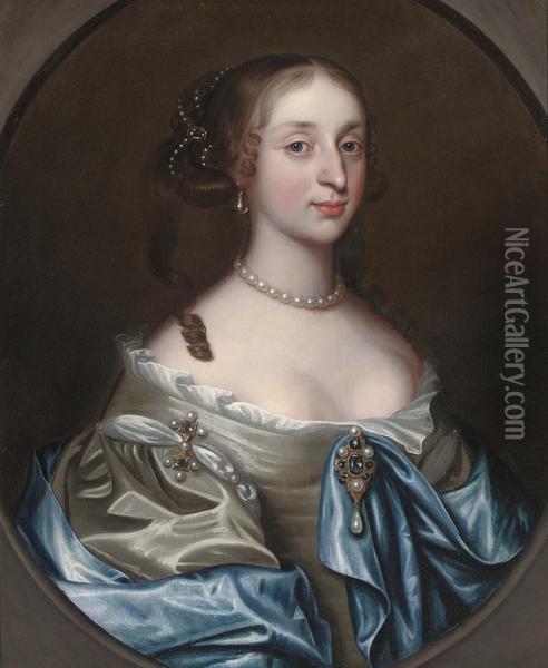 Portrait Of A Lady, Bust-length Oil Painting - Jacob Huysmans