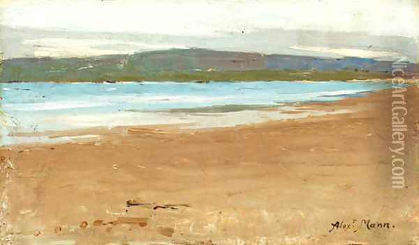 Along the shore, Tangier Oil Painting - Alexander Mann
