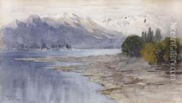 Sul Lago Oil Painting - Renzo Weiss