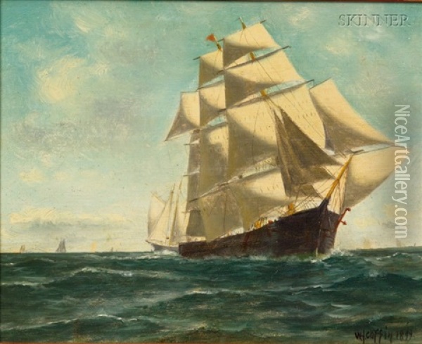 Clipper Ship Oil Painting - William Henry Coffin