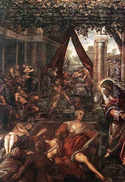 La Probatica Piscina 1578-81 Oil Painting - Jacopo Tintoretto (Robusti)