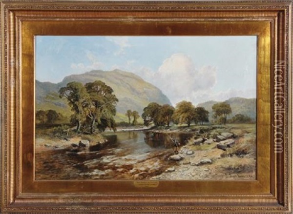 Near Doverdale, Derbyshire Oil Painting - John Syer
