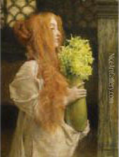 Spring Flowers Oil Painting - Sir Lawrence Alma-Tadema