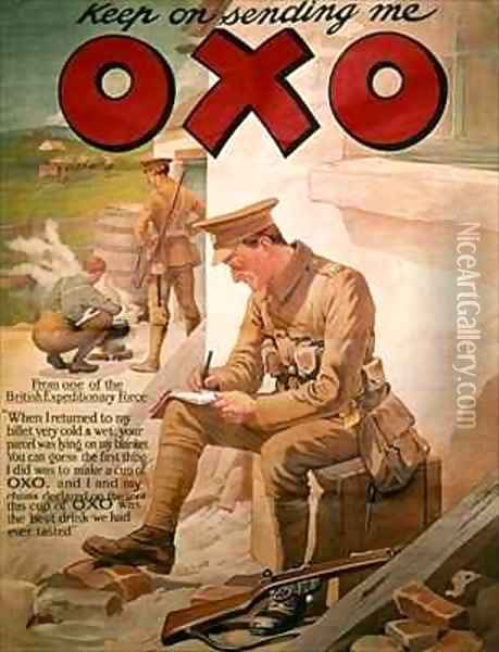 Poster Advertising OXO Oil Painting - Frank Dadd