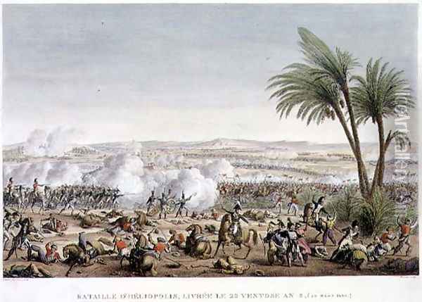 The Battle of Heliopolis, 29 Ventose, Year 8, 20 March 1800 Oil Painting - Louis Francois Couche