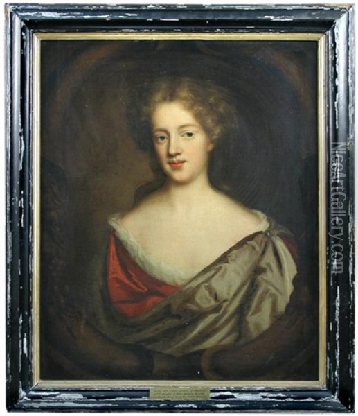 Portrait Of An Unknown Lady, Probably A Johnstone Of Pontefract Oil Painting - Mary Beale