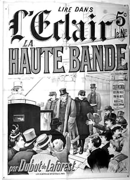 Poster advertising the novel 'La Haute Bande' dealing with the Panama Affair Oil Painting - G. Bataille