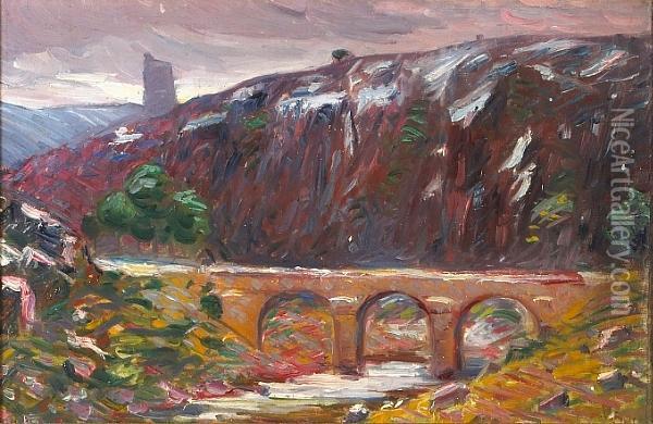 Landscape Of Creuzant Oil Painting - Emile-Othon Friesz