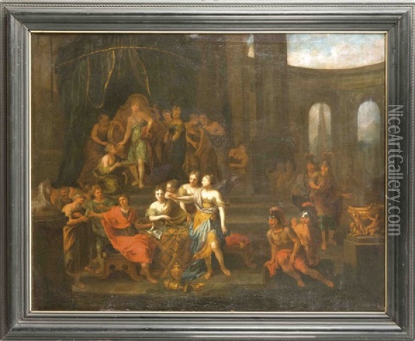 Vielfigurige, Mythologische Szene Oil Painting - Jacob Van Hal