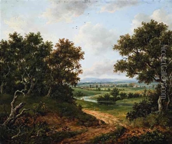 View Near Uxbridge Oil Painting - Patrick Nasmyth
