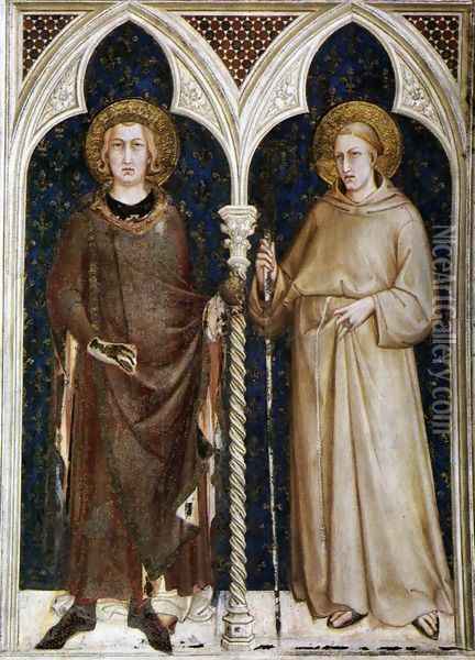 St Louis of France and St Louis of Toulouse 1317 Oil Painting - Louis de Silvestre