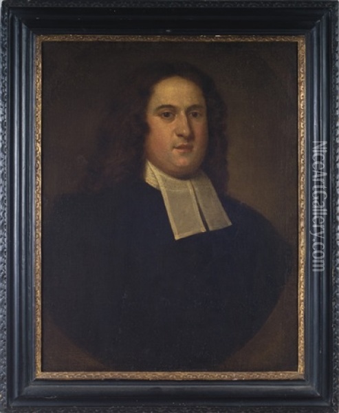 Portrait Of The Reverend Joshua Gee, Pastor Of The Second Church Of Boston Oil Painting - John Smibert