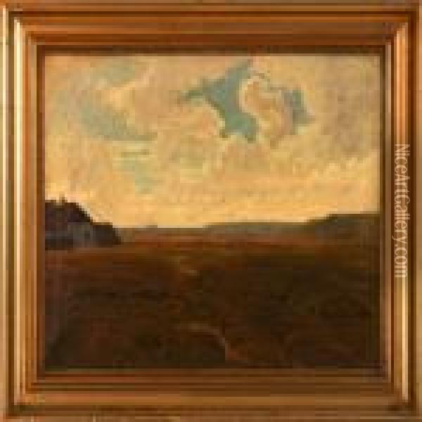 Moor Landscape Oil Painting - Knud Sinding