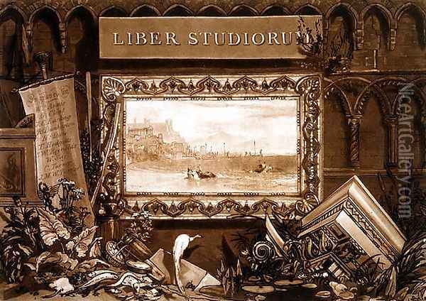 Frontispiece to Liber Studiorum, engraved by J. C. Easling fl.1788-1815 181 Oil Painting - Joseph Mallord William Turner