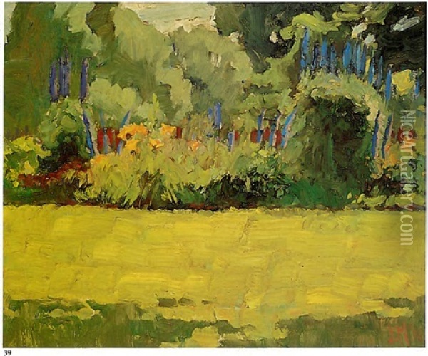 Garden, Lake Simcoe Oil Painting - James Edward Hervey MacDonald
