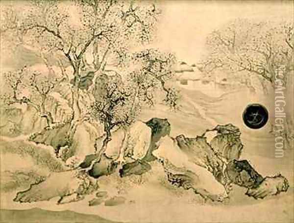 Landscape Oil Painting - Yosa (T.Y. Shinsho) Buson