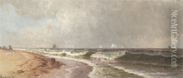 Salisbury Beach, Newburyport, Massachusettes Oil Painting - Alfred Thompson Bricher