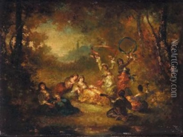 La Danse Oil Painting - Frederic Borgella