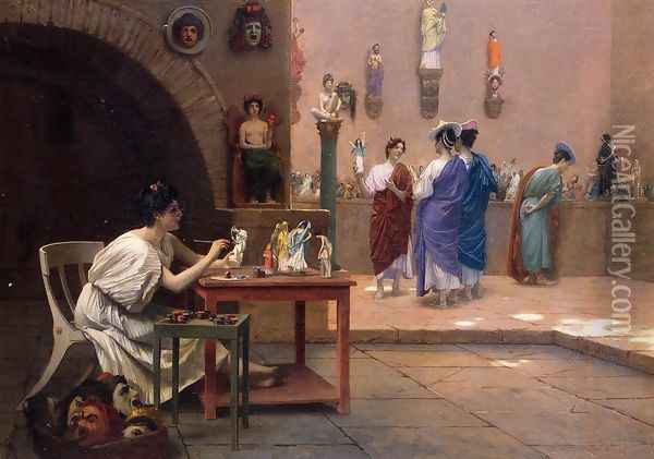 Painting Breathes Life Into Sculpture Oil Painting - Jean-Leon Gerome