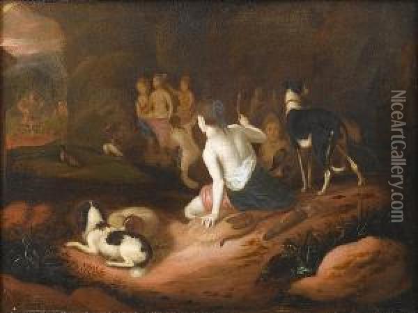 Diana And Actaeon Oil Painting - Adriaen Cornelisz. Beeldemaker