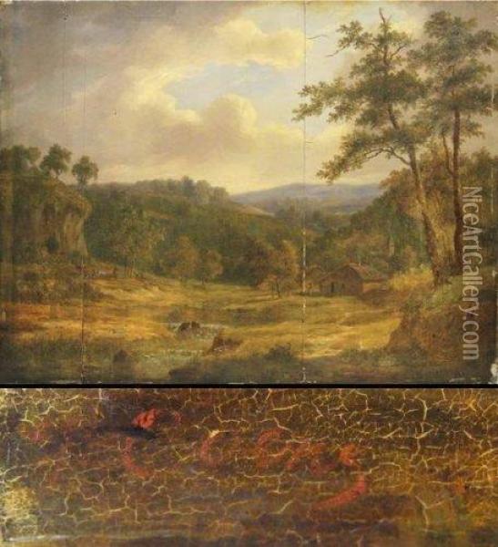 Paysage. Oil Painting - Jean-Baptiste Coene