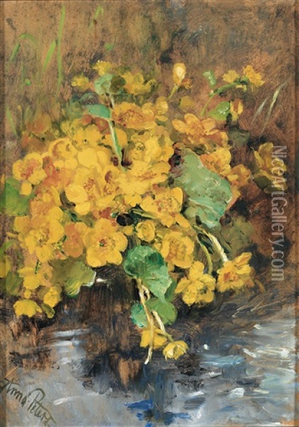 Dotterblumen Oil Painting - Anna Peters