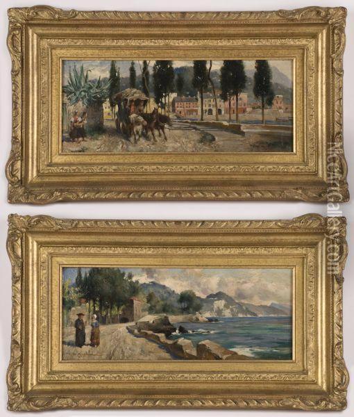 Depicting Mediterranean Scenes Oil Painting - Thomas Eyre Macklin