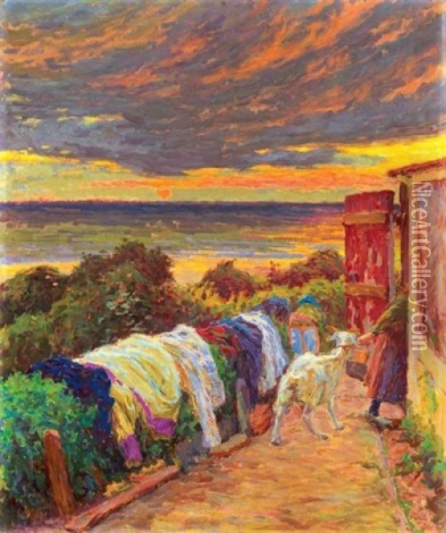 Naplemente (sunset) Oil Painting - Hugo Poll