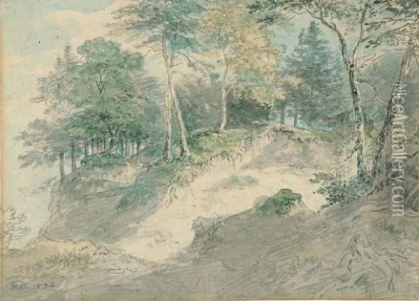 Waldlandschaft. Oil Painting - Johann Jakob I Dorner