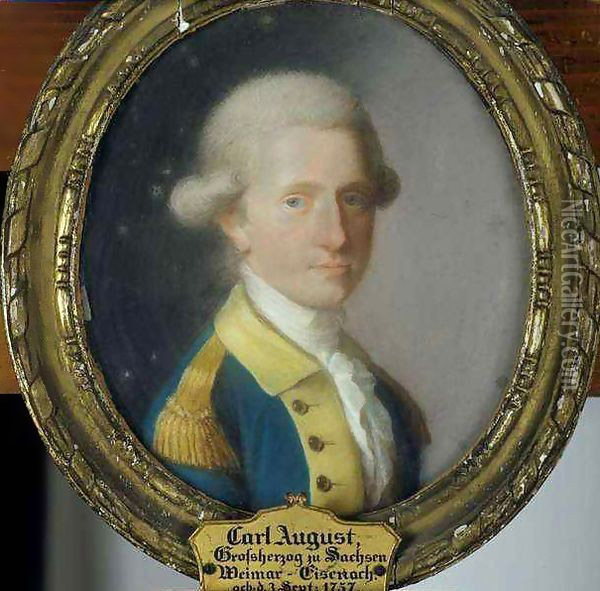 Carl August, the Grand Duke of Saxe-Weimar-Eisenach Oil Painting - Johann Philipp Bach