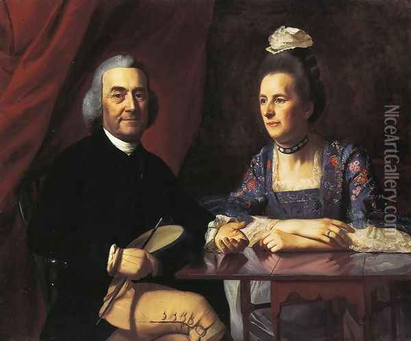 Mr. and Mrs. Isaac Winslow (Jemina Debuke) Oil Painting - John Singleton Copley