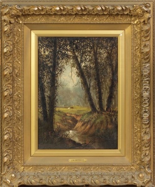 Near Augusta, Georgia Oil Painting - Joseph Rusling Meeker