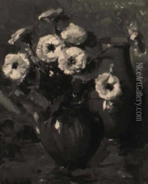Floral Study Oil Painting - Eva Theresa Bradshaw
