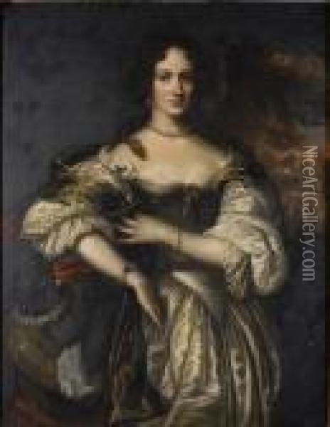 Portrait Of A Lady Oil Painting - William Wissing or Wissmig