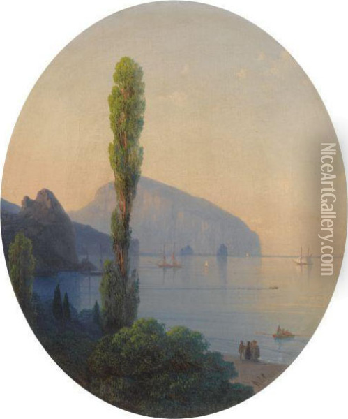 View Of The Ayu Dag Oil Painting - Ivan Konstantinovich Aivazovsky