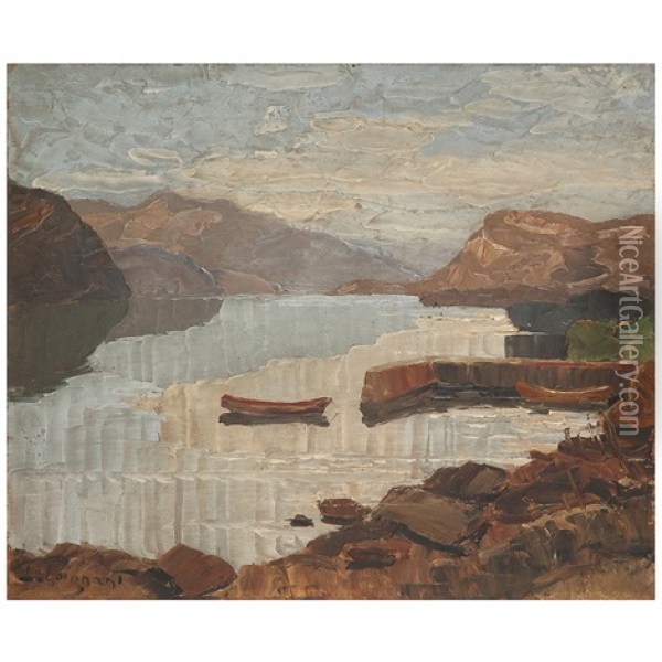 Paysage De Montagne Oil Painting - Lucien Poignant