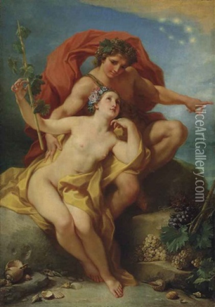Bacchus And Ariadne Oil Painting - Benedetto Luti
